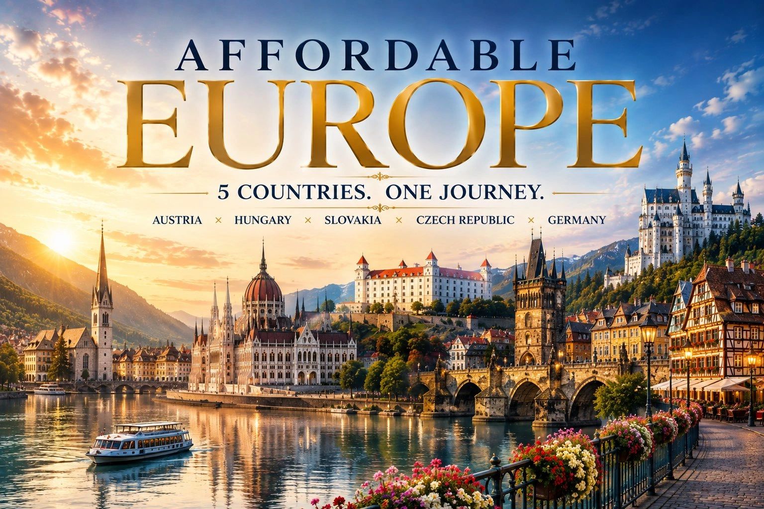 Affordable Europe: 5 Countries. One Journey.