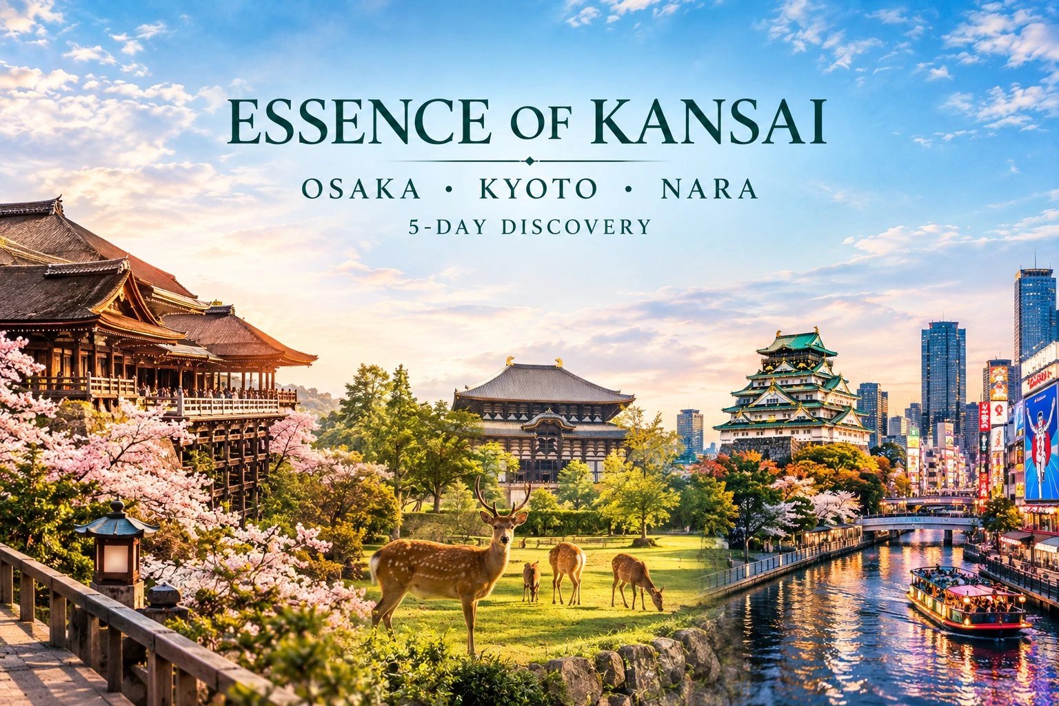 Essence of Kansai: Osaka, Kyoto & Nara 5-Day Discovery